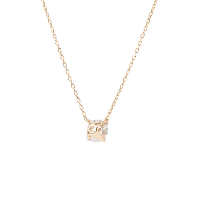Buy 1/2 Carat 4 Prong Solitaire Basket Diamond Pendant Necklace 14K Yellow  Gold (I, I1, 0.5 ctw) Online at desertcartINDIA