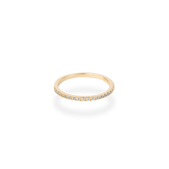 Slim Pave Diamond Ring - PRMAL