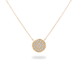 Pave Disk Necklace - PRMAL