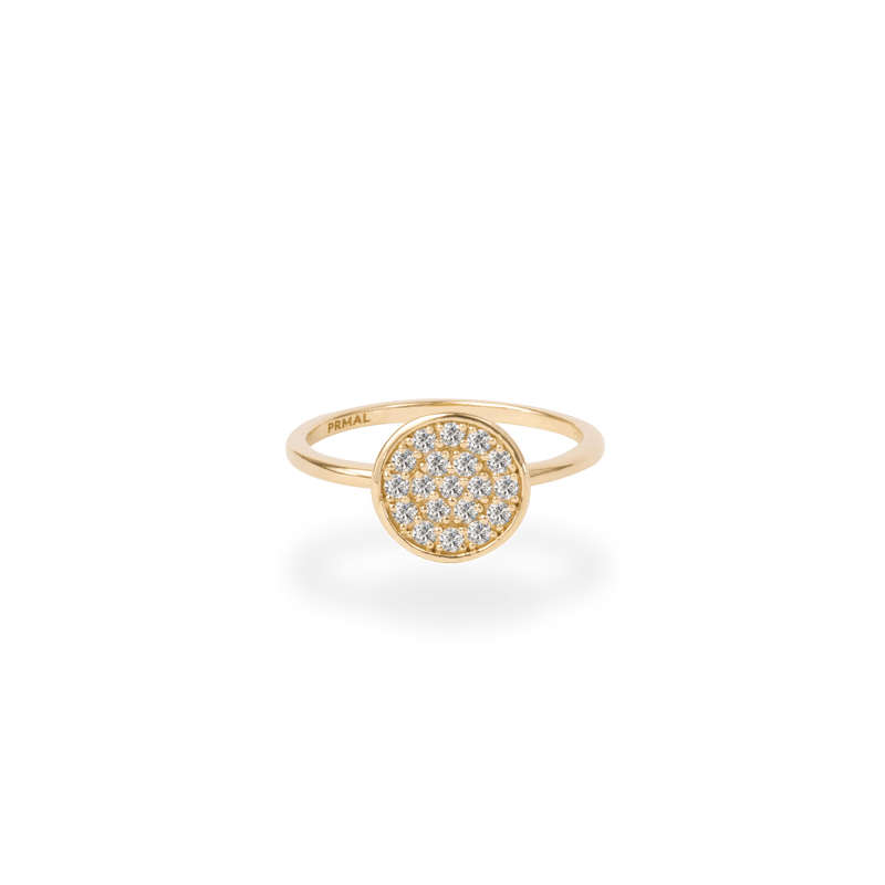 Pave Disk Ring - PRMAL