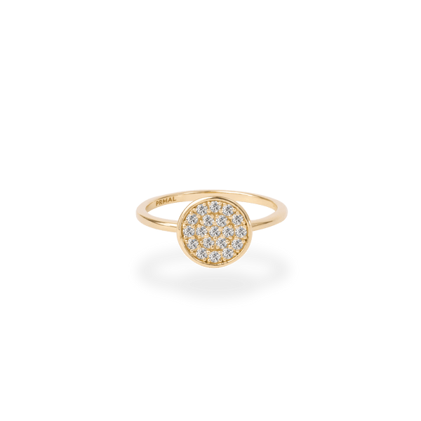 Pave hot sale disc ring