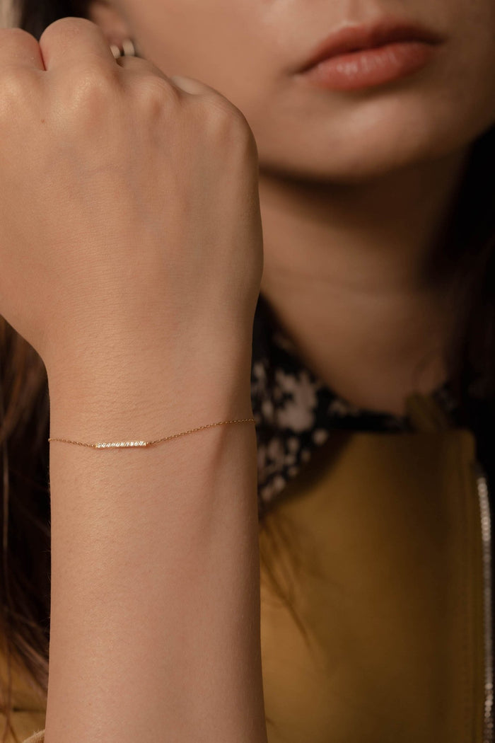 PRMALのパヴェラインブレスレット 今海外セレブを中心に人気急上昇中のエシカルジュエリー・サステナブルな宝石「ラボグロウンダイヤモンド(ラボ グロウン ダイヤモンド/lab-grown diamonds)」ラボダイヤが人気のおすすめジュエリーは、PRMALのパヴェラインブレスレット