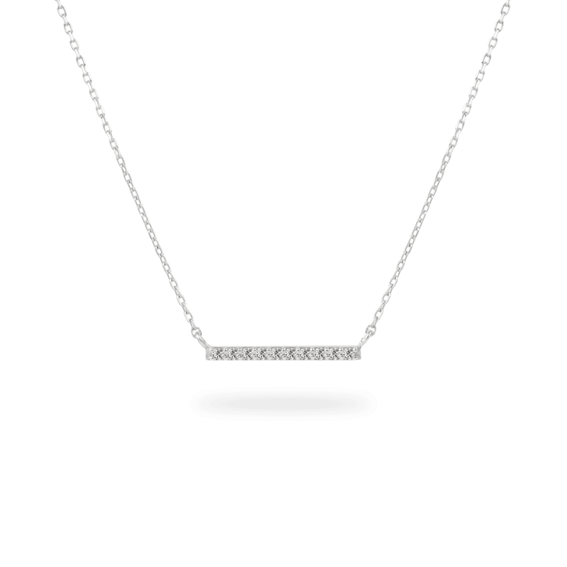 Pave Line Necklace - PRMAL