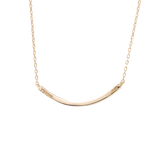 Pave Long Curve Necklace - PRMAL