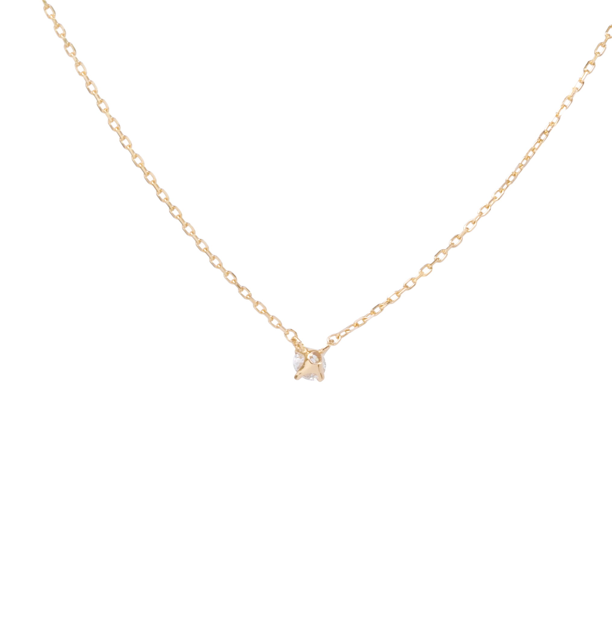 0.1ct Solitaire Diamond Necklace | PRMAL
