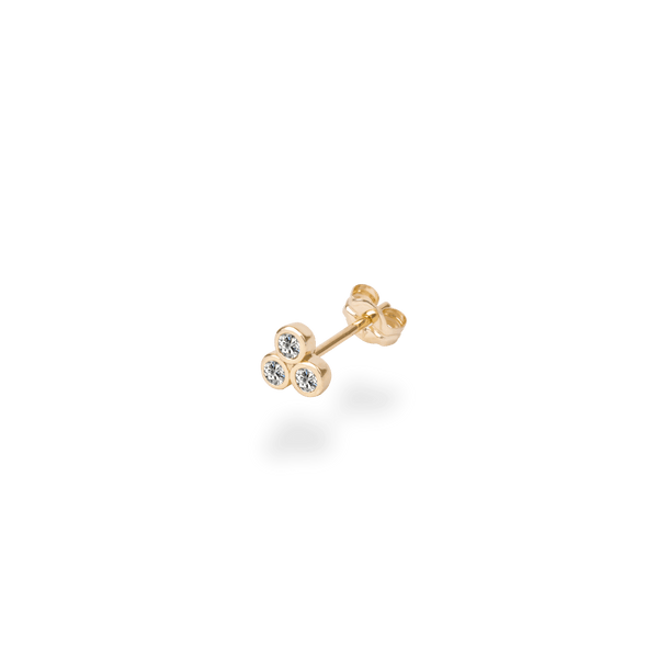 Triplet Diamond Stud - PRMAL