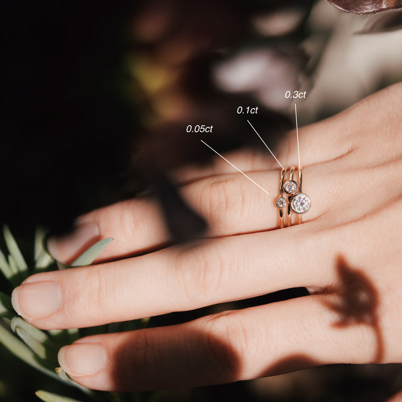 0.3 carat diamond on finger Clearance